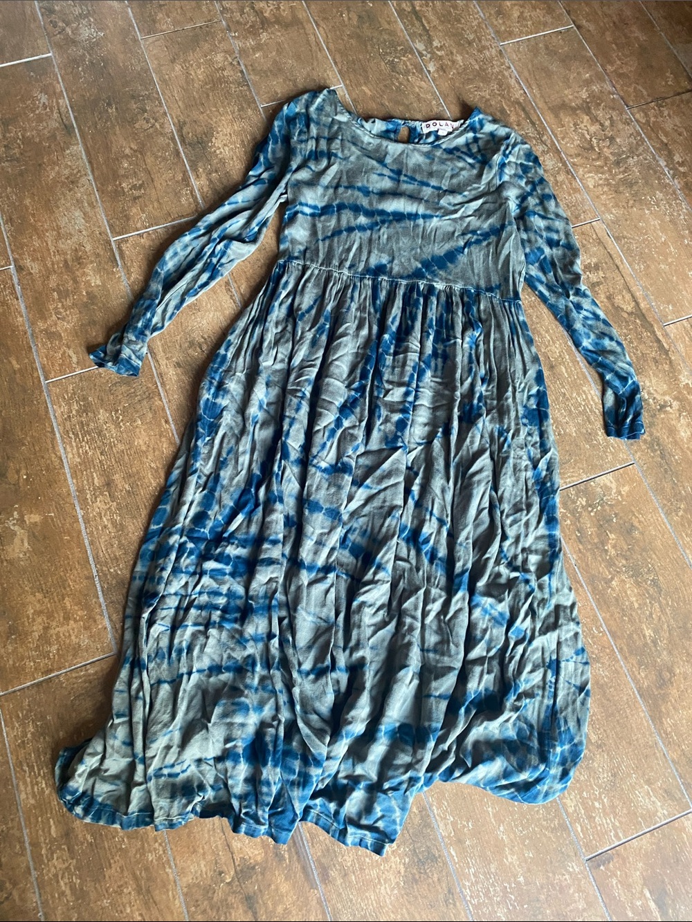 dolan Blue/Green Tie-Dye Long Sleeve Maxi Dress. Size xs. Great condition.